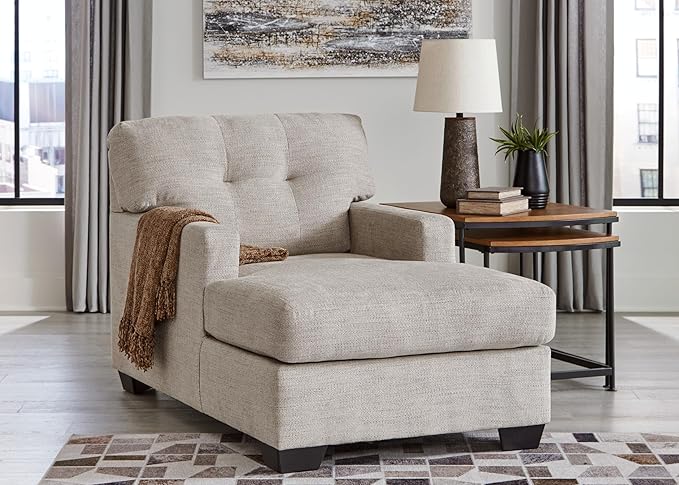 KCF Contemporary Tufted Upholstered Chaise - Image 5
