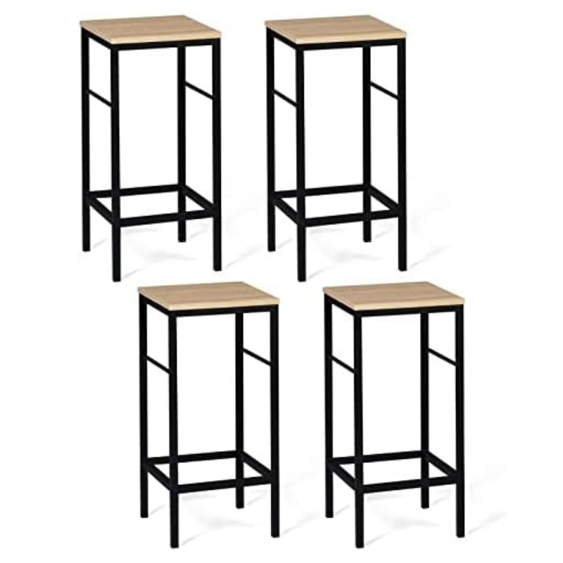 CN - Set of 4 Detroit Industrial Design Bar Stools