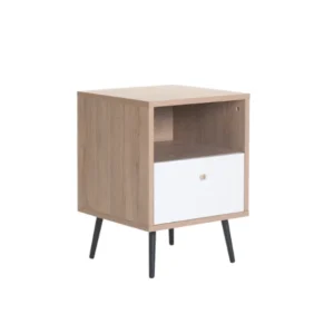 Onika 1 Drawer Pedestal - Oak/ White