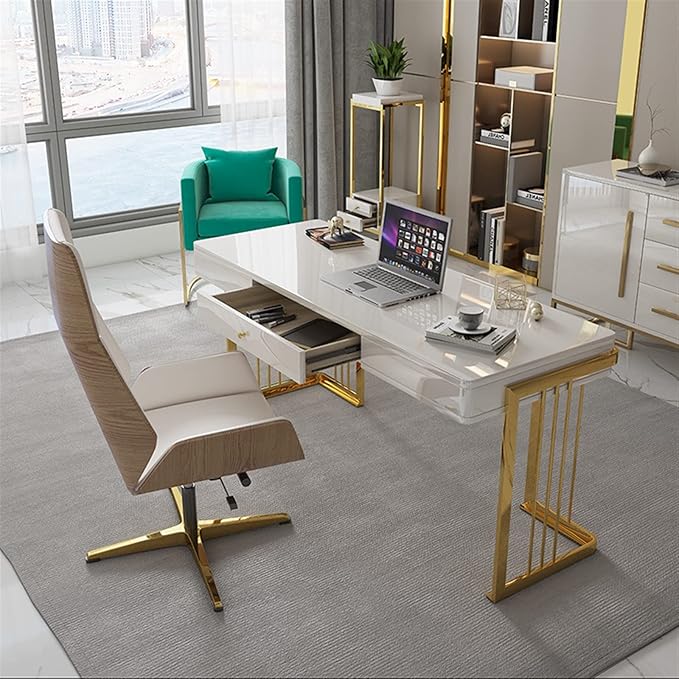 VB Office Desk with Metal Legs Table Only - Image 9