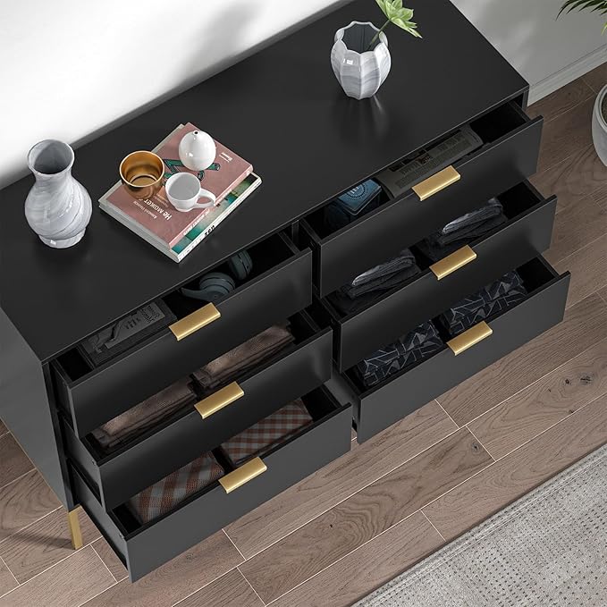 HPK Modern 6 Drawer Dresser - Image 3