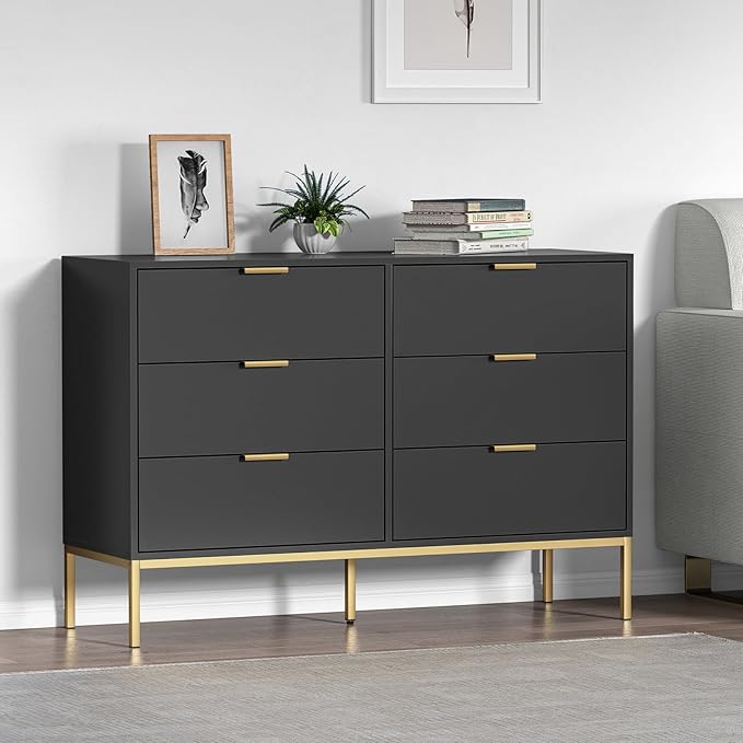 HPK Modern 6 Drawer Dresser