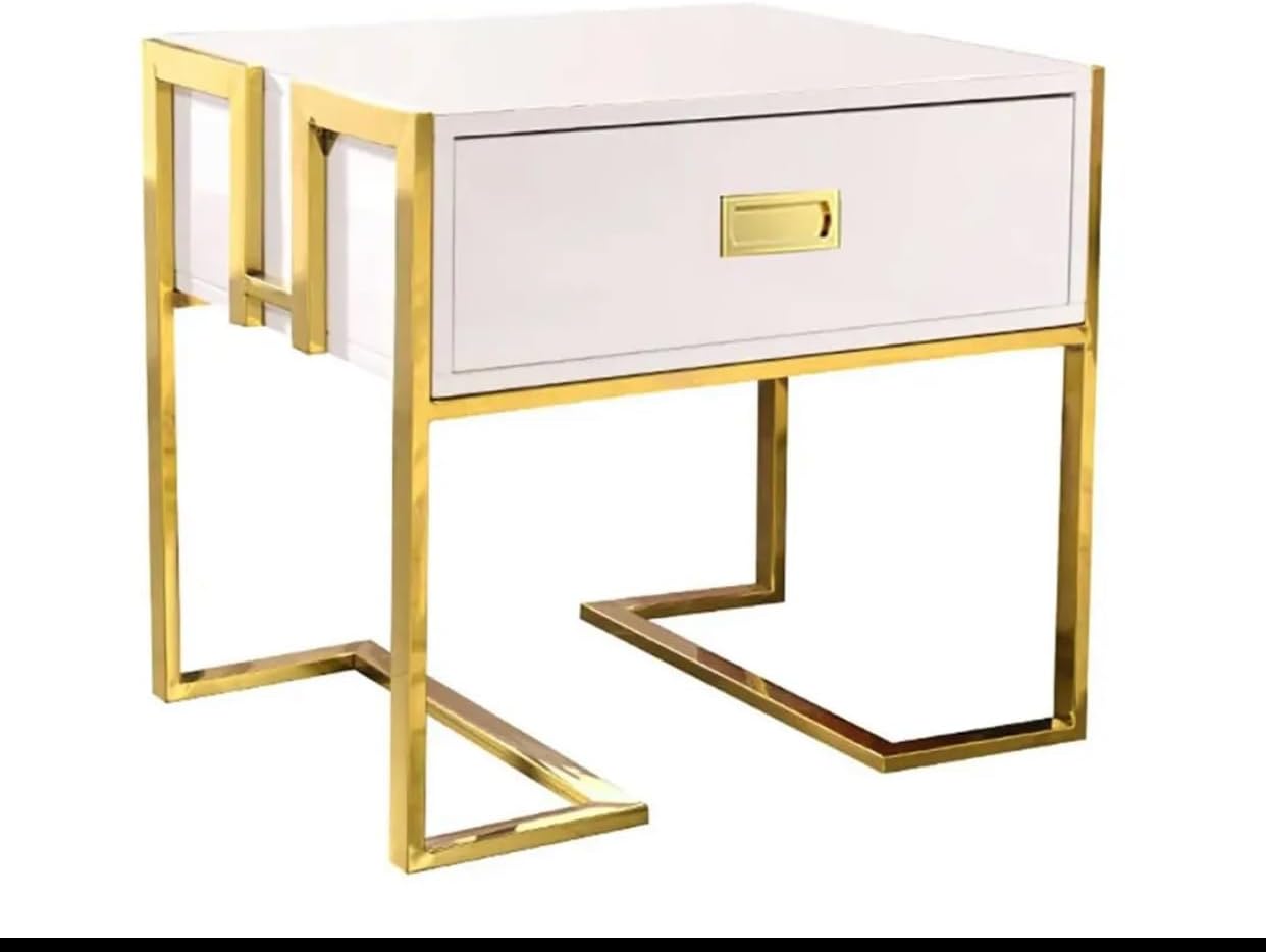GH 1 Drawer Side Table Black & Gold - Image 5