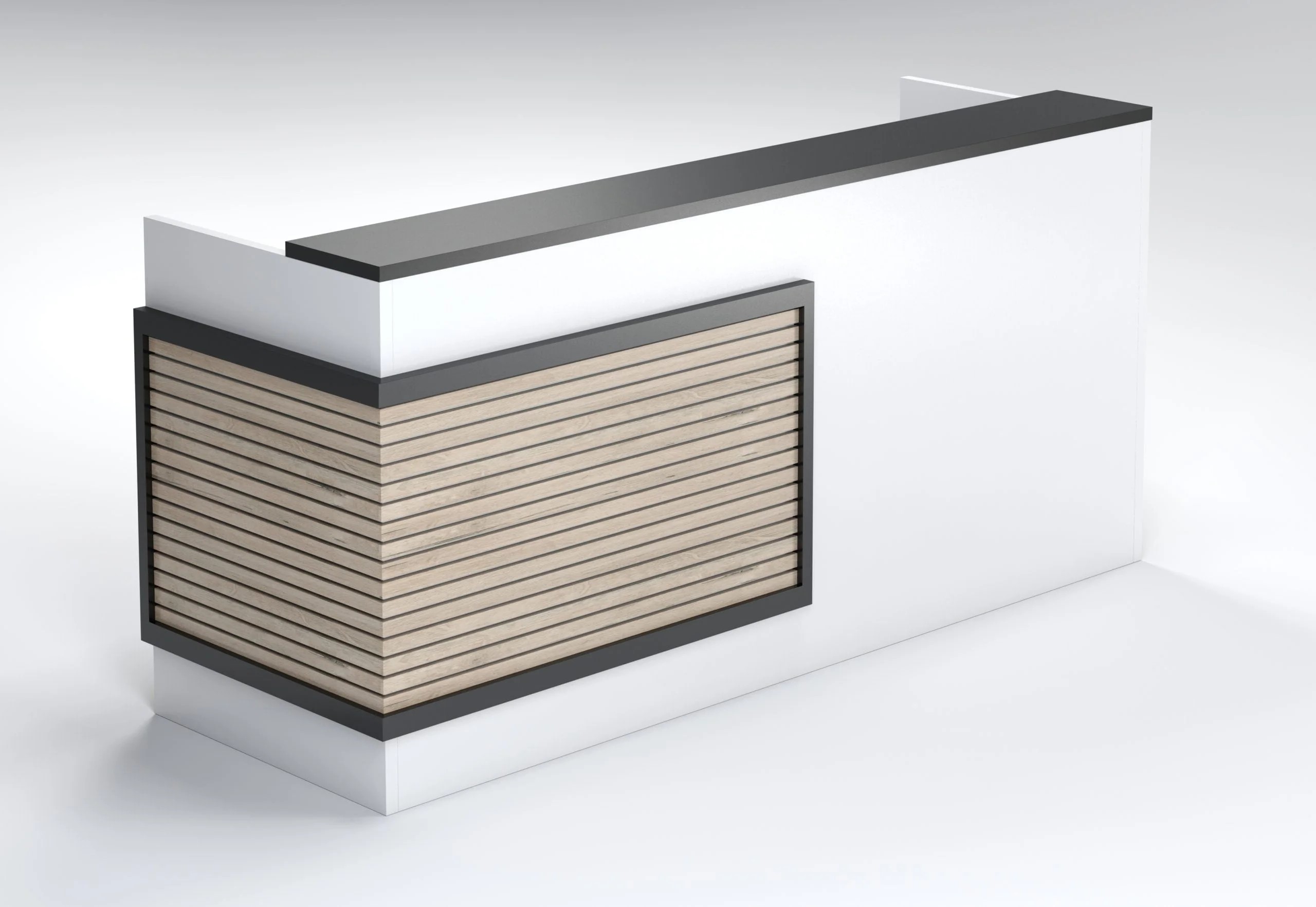 TM Reception Counter With 4 Drawer Fitted Pedestal