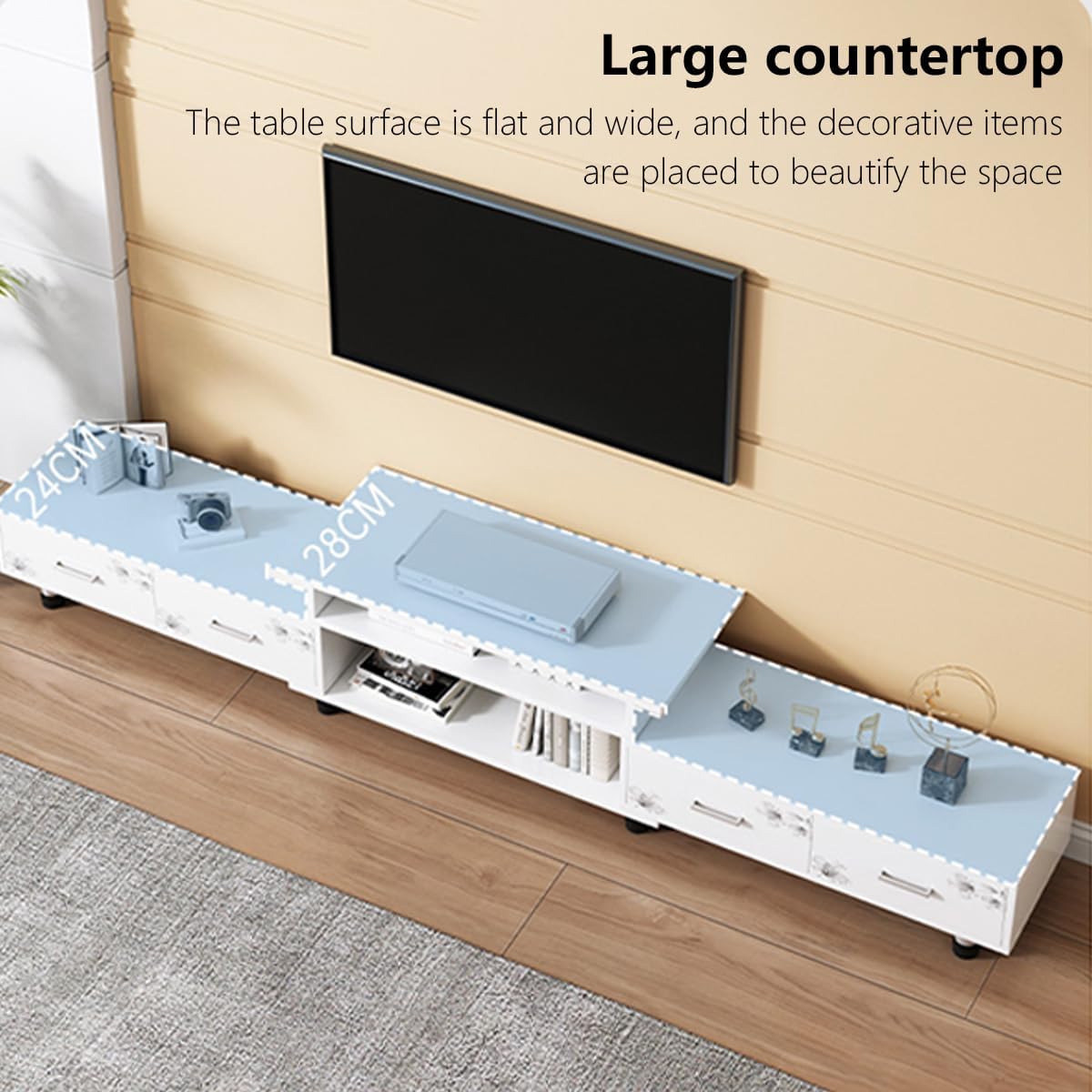 HK Television Stand, Modern TV Table - Image 4