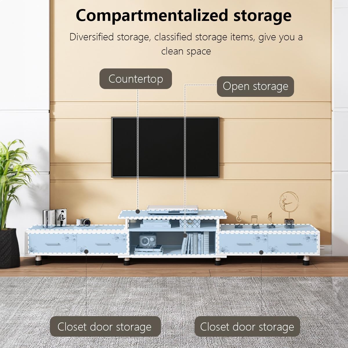HK Television Stand, Modern TV Table - Image 3