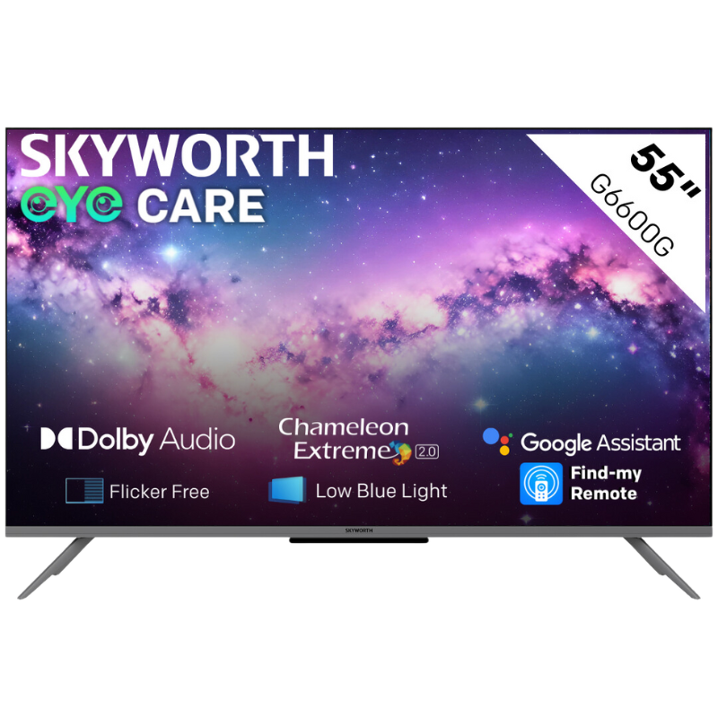 Skyworth 55inch G6600G 4K UHD Smart Google TV with Google Assistant 55G660G