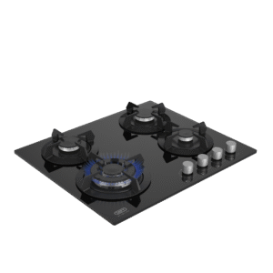 Defy 60cm Slimline Gas on Glass Hob with Wok DHG604